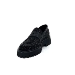 Pedro Miralles 25125 Daim Noir*Femme Mocassins