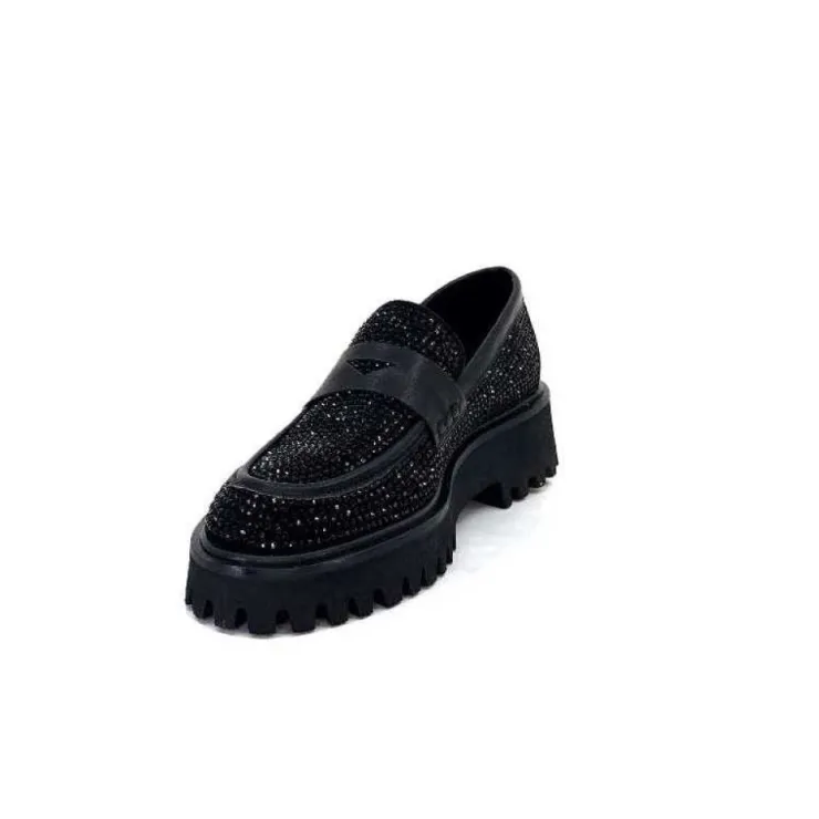 Pedro Miralles 25125 Daim Noir*Femme Mocassins
