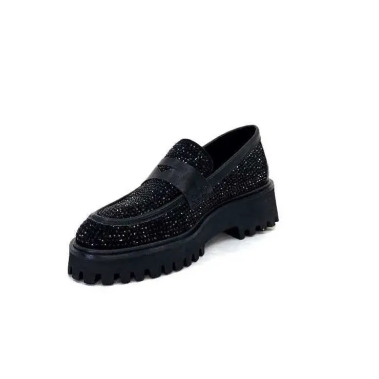Pedro Miralles 25125 Daim Noir*Femme Mocassins
