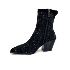 Pedro Miralles 25534 Daim Noir*Femme Santiags