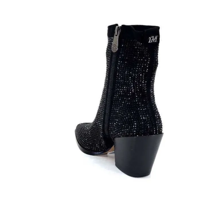 Pedro Miralles 25534 Daim Noir*Femme Santiags