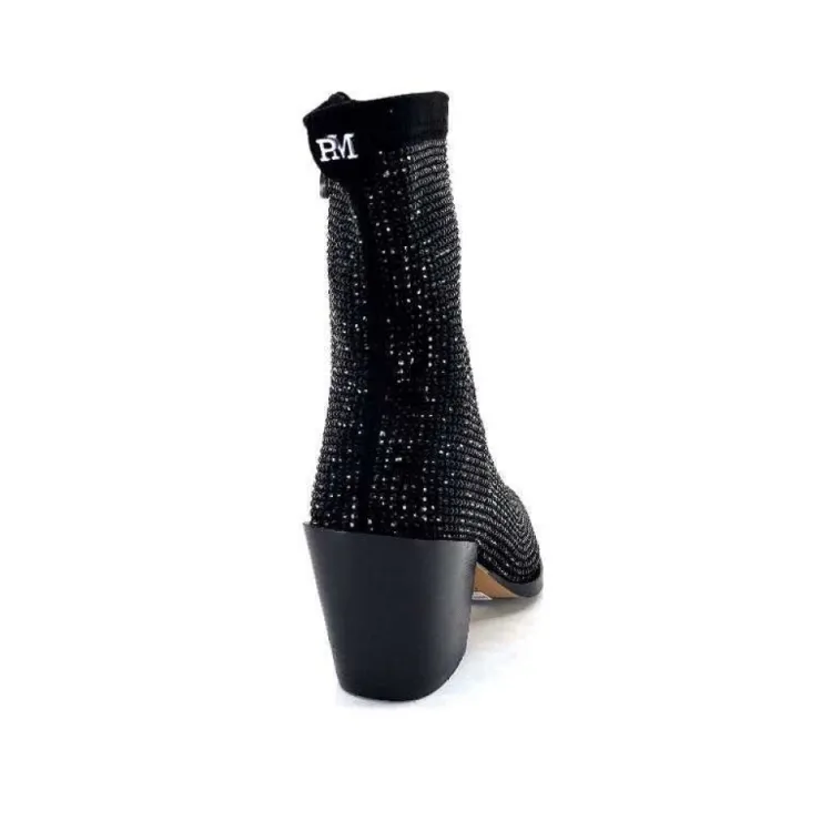 Pedro Miralles 25534 Daim Noir*Femme Santiags