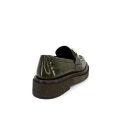 Pertini 32420 D4 Cuir Glace Kaki*Femme Mocassins