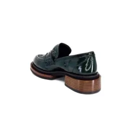 Pertini 32416 D8 Cuir Vernis Vert*Femme Mocassins