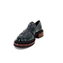 Pertini 32416 D8 Cuir Vernis Vert*Femme Mocassins