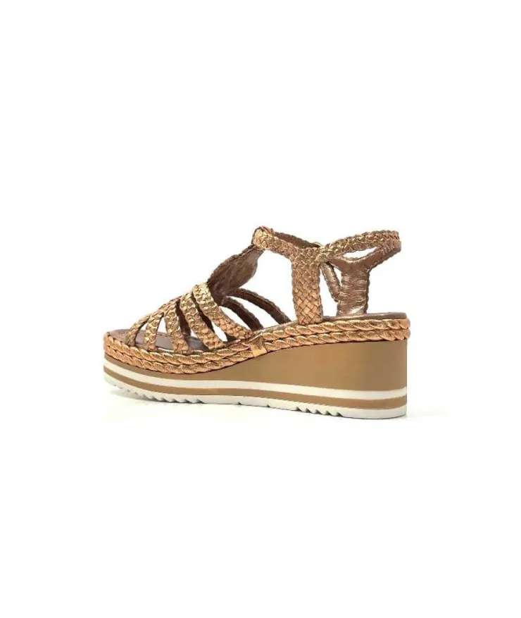 Pons Quintana 10434 Cuir Metal Bronze*Femme Sandales