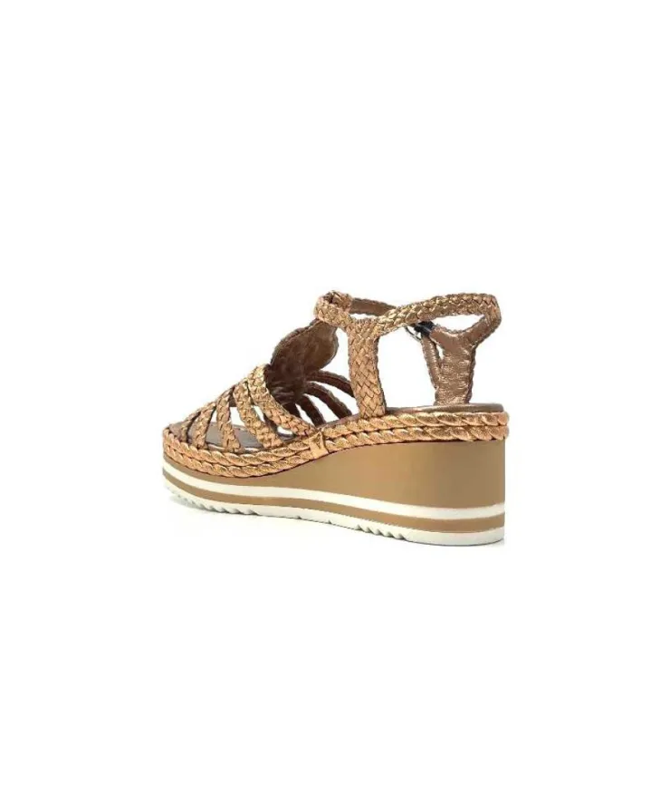 Pons Quintana 10434 Cuir Metal Bronze*Femme Sandales