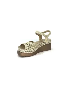 Pons Quintana 10329 Ibiza Metal Platino*Femme Plateformes
