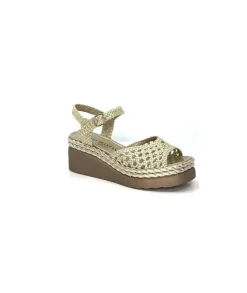 Pons Quintana 10329 Ibiza Metal Platino*Femme Plateformes