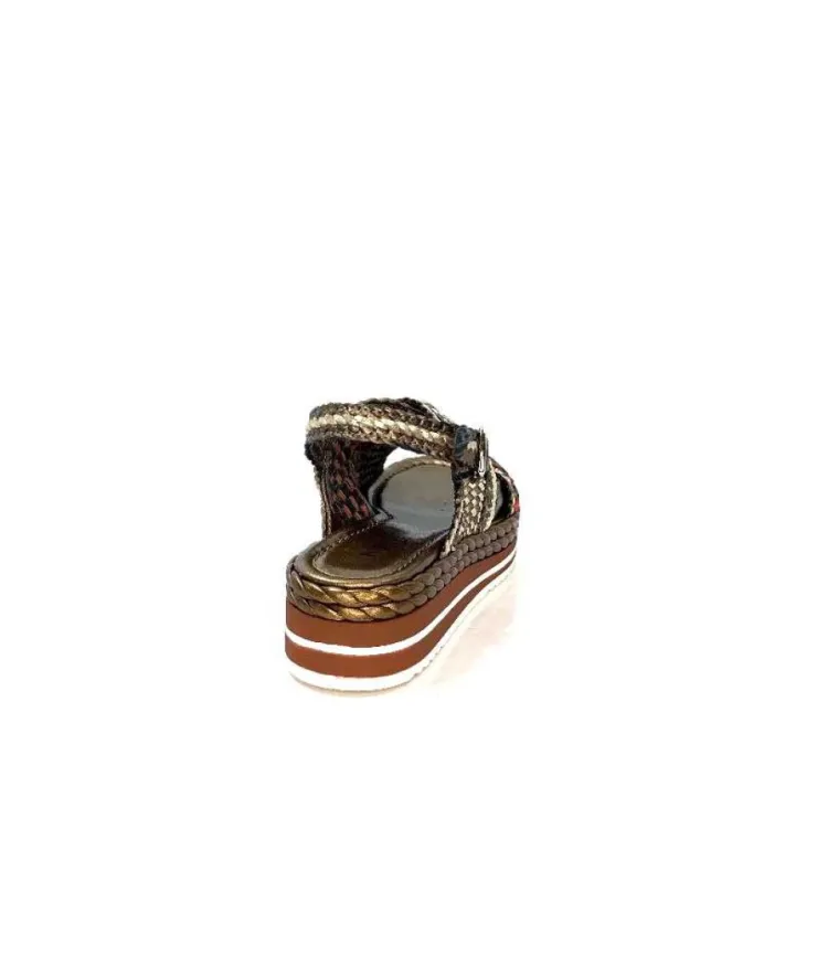 Pons Quintana 10265 Milan Cuir Metal Bronze*Femme Plateformes