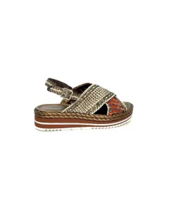 Pons Quintana 10265 Milan Cuir Metal Bronze*Femme Plateformes