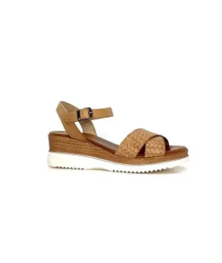 Porronet Fi 2853 Cuir Marron Naturel*Femme Plateformes