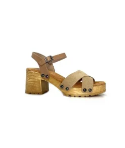 Porronet Fi 2881 Cuir Taupe Arena*Femme Plateformes