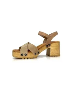 Porronet Fi 2881 Cuir Taupe Arena*Femme Plateformes