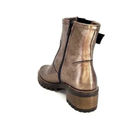 qootum- modascoop Qootum 14130 Cuir Bronze*Femme Bottines