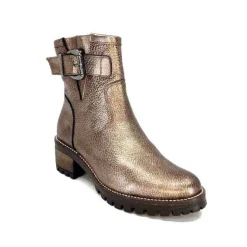 qootum- modascoop Qootum 14130 Cuir Bronze*Femme Bottines