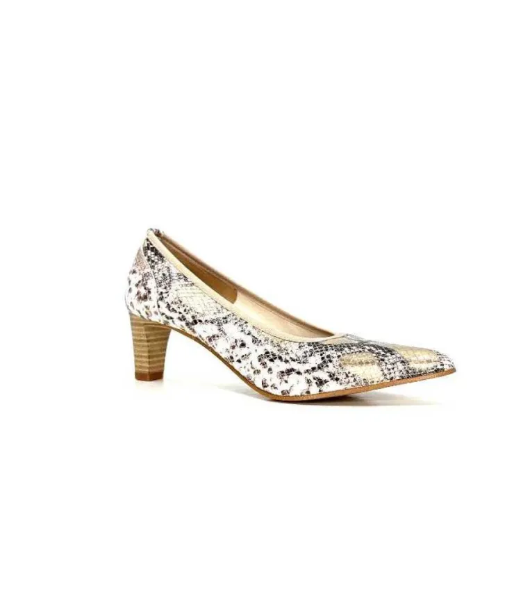 qootum- modascoop Qootum 13920 Cuir Platina*Femme Escarpins