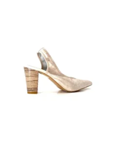 qootum- modascoop Qootum 13940 Luna Cuir Beige*Femme Escarpins