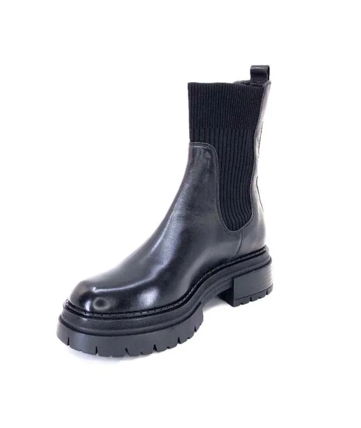 Regarde Le Ciel Blazey 01 Cuir Noir*Femme Bottines
