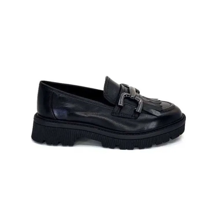 Regarde Le Ciel Dalia 06 Cuir Noir*Femme Mocassins