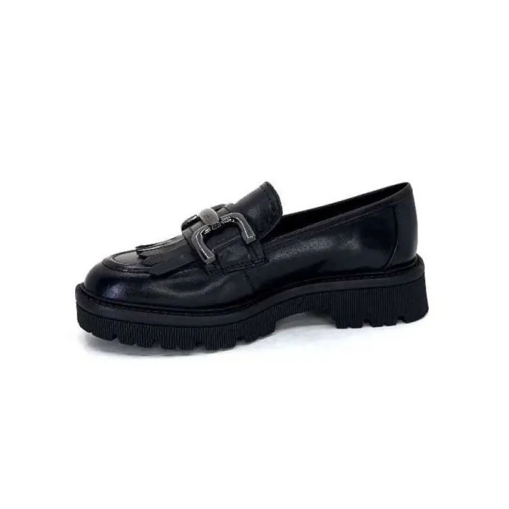 Regarde Le Ciel Dalia 06 Cuir Noir*Femme Mocassins