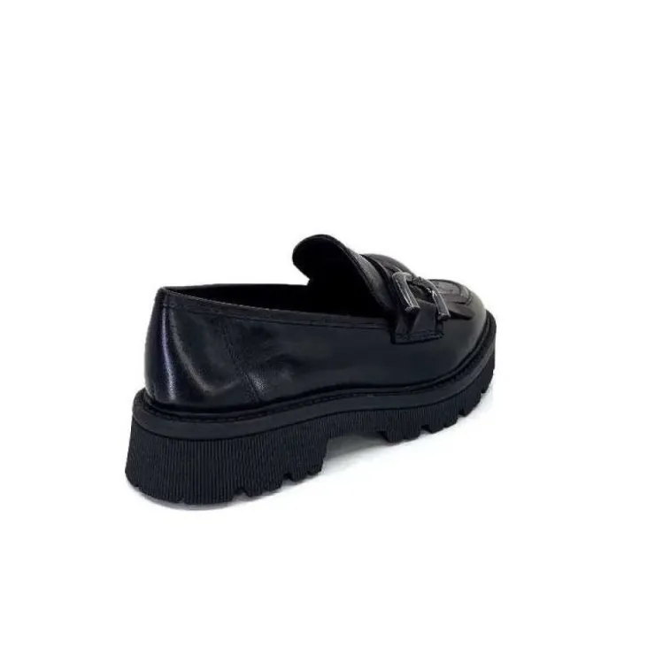 Regarde Le Ciel Dalia 06 Cuir Noir*Femme Mocassins