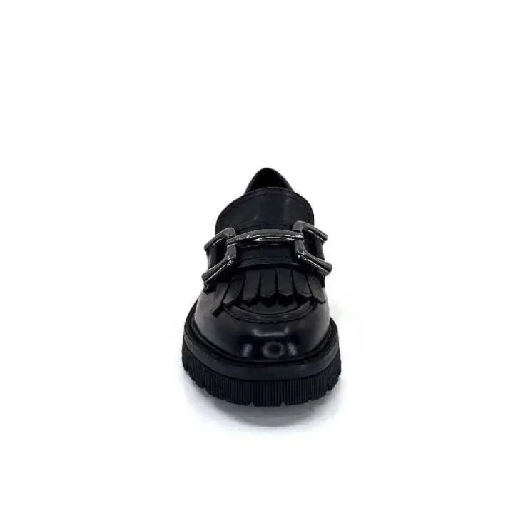 Regarde Le Ciel Dalia 06 Cuir Noir*Femme Mocassins
