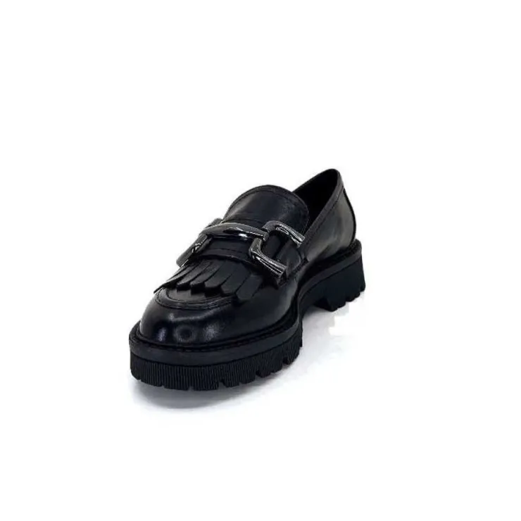 Regarde Le Ciel Dalia 06 Cuir Noir*Femme Mocassins