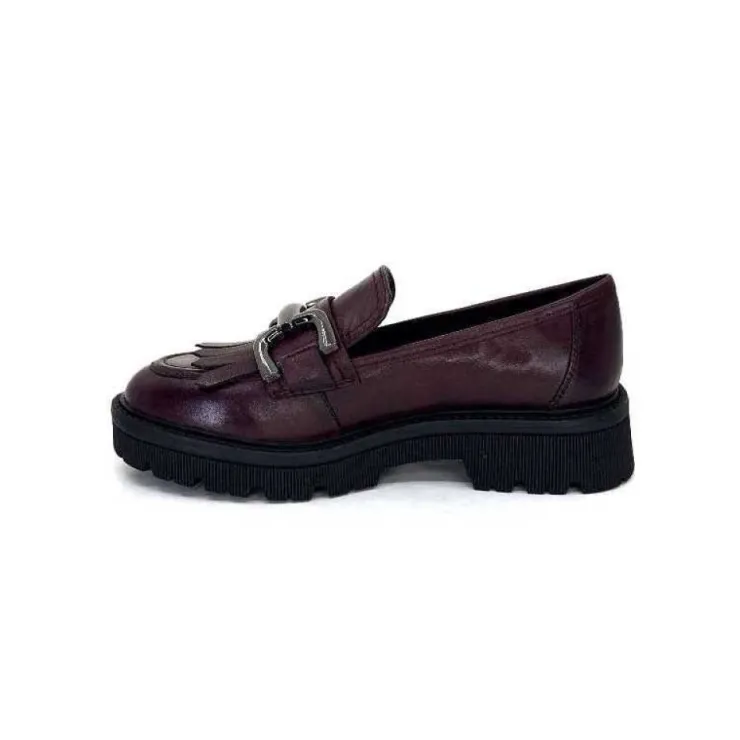 Regarde Le Ciel Dalia 06 Cuir Bordeaux*Femme Mocassins