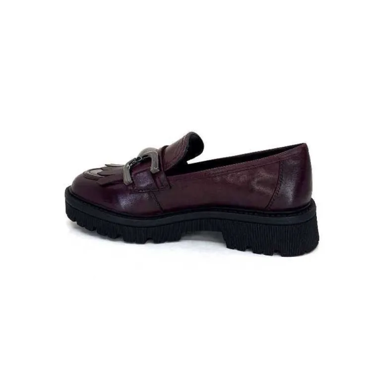 Regarde Le Ciel Dalia 06 Cuir Bordeaux*Femme Mocassins