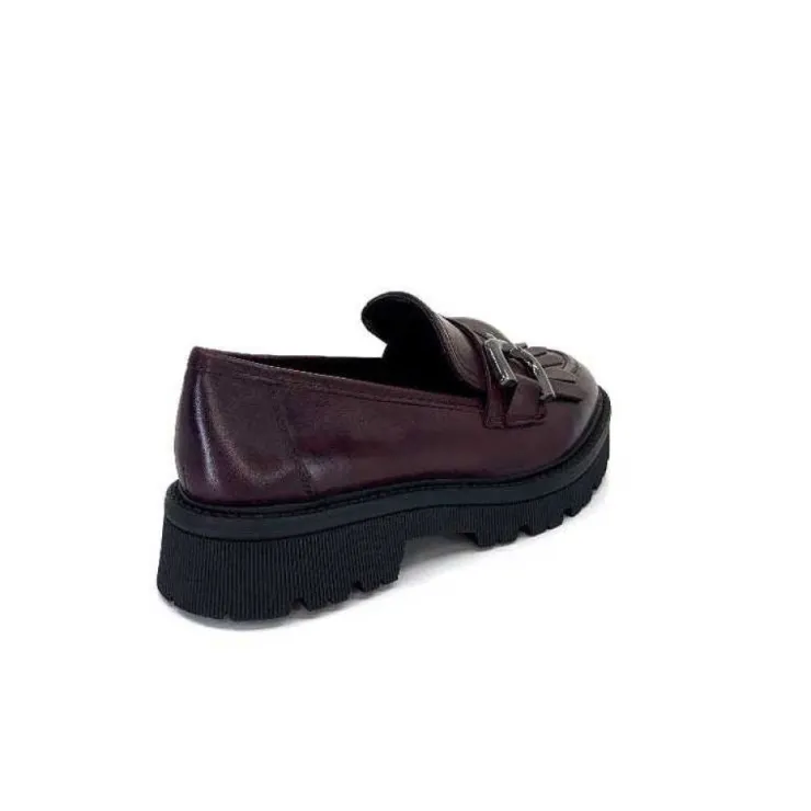 Regarde Le Ciel Dalia 06 Cuir Bordeaux*Femme Mocassins