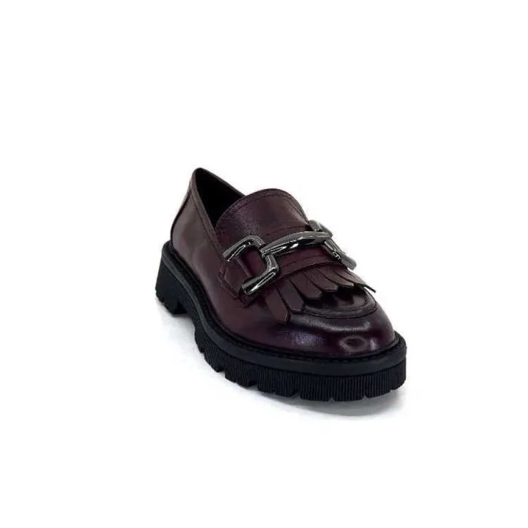 Regarde Le Ciel Dalia 06 Cuir Bordeaux*Femme Mocassins