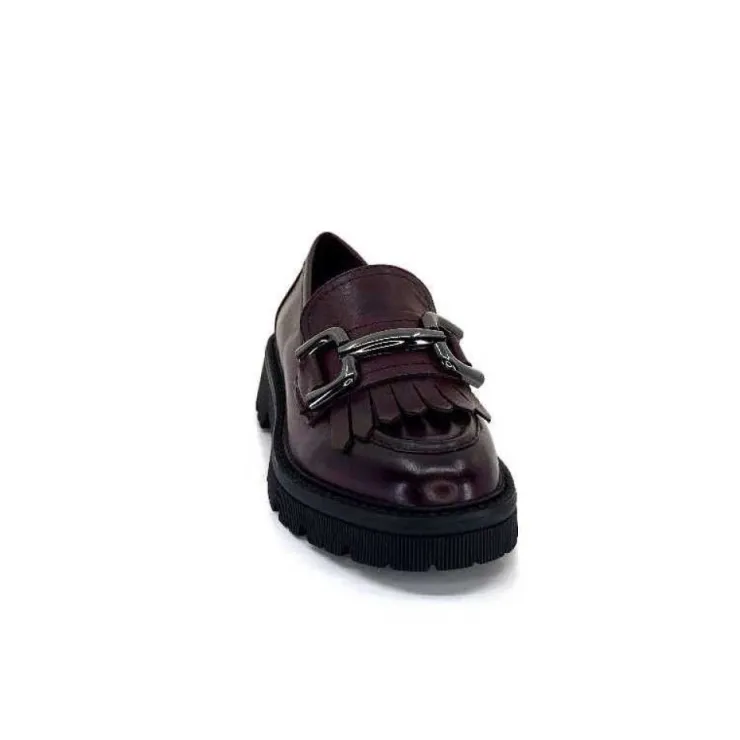 Regarde Le Ciel Dalia 06 Cuir Bordeaux*Femme Mocassins