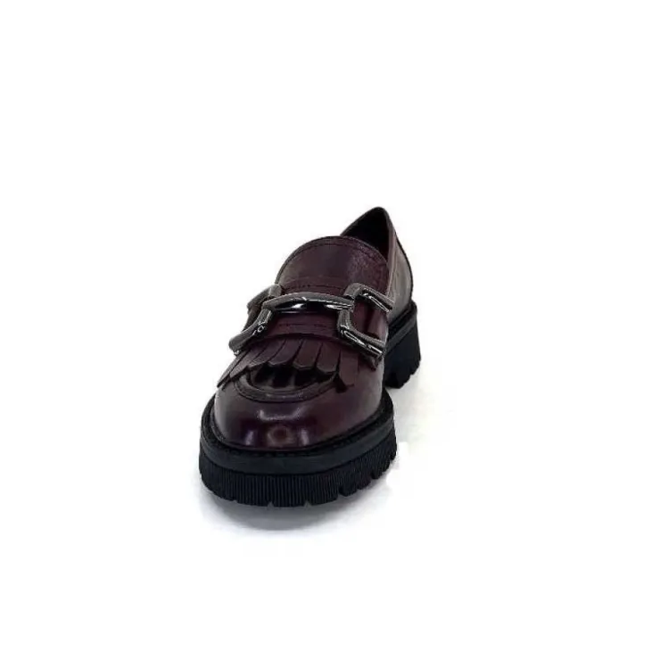 Regarde Le Ciel Dalia 06 Cuir Bordeaux*Femme Mocassins