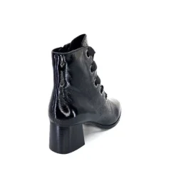 Regarde Le Ciel Ines 65 Cuir Vernis Noir*Femme Bottines