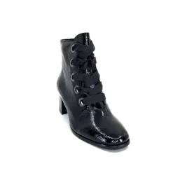 Regarde Le Ciel Ines 65 Cuir Vernis Noir*Femme Bottines