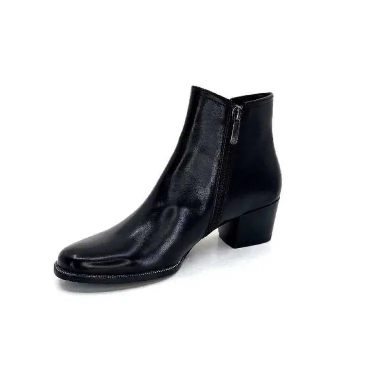 Regarde Le Ciel Isabel 56 Delice Cuir Noir*Femme Bottines