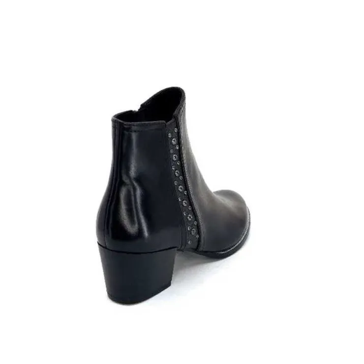 Regarde Le Ciel Isabel 56 Delice Cuir Noir*Femme Bottines