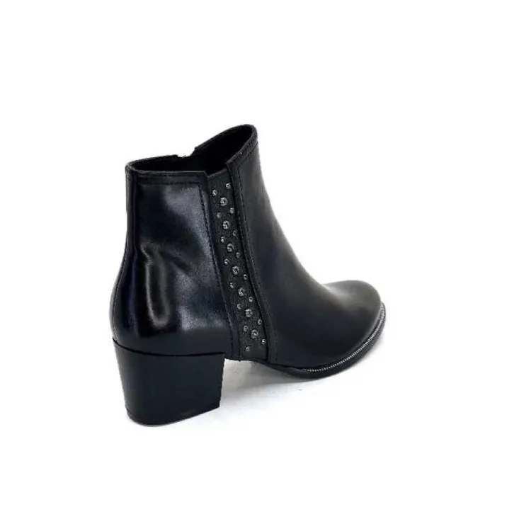 Regarde Le Ciel Isabel 56 Delice Cuir Noir*Femme Bottines