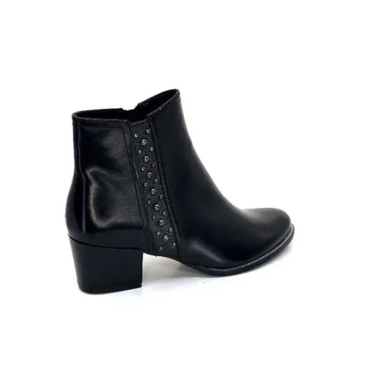 Regarde Le Ciel Isabel 56 Delice Cuir Noir*Femme Bottines