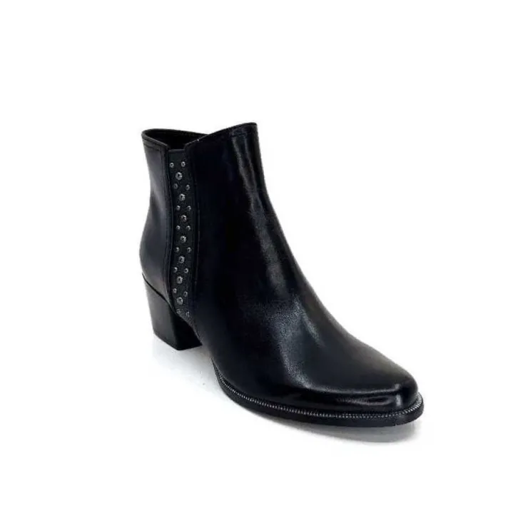 Regarde Le Ciel Isabel 56 Delice Cuir Noir*Femme Bottines