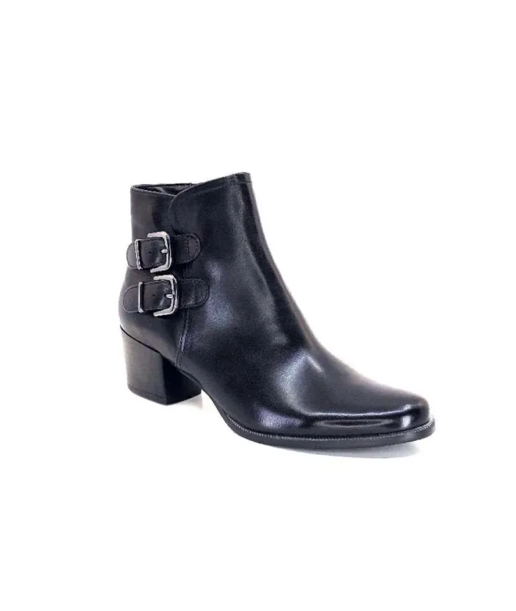 Regarde Le Ciel Isabel117 Cuir Noir*Femme Bottines
