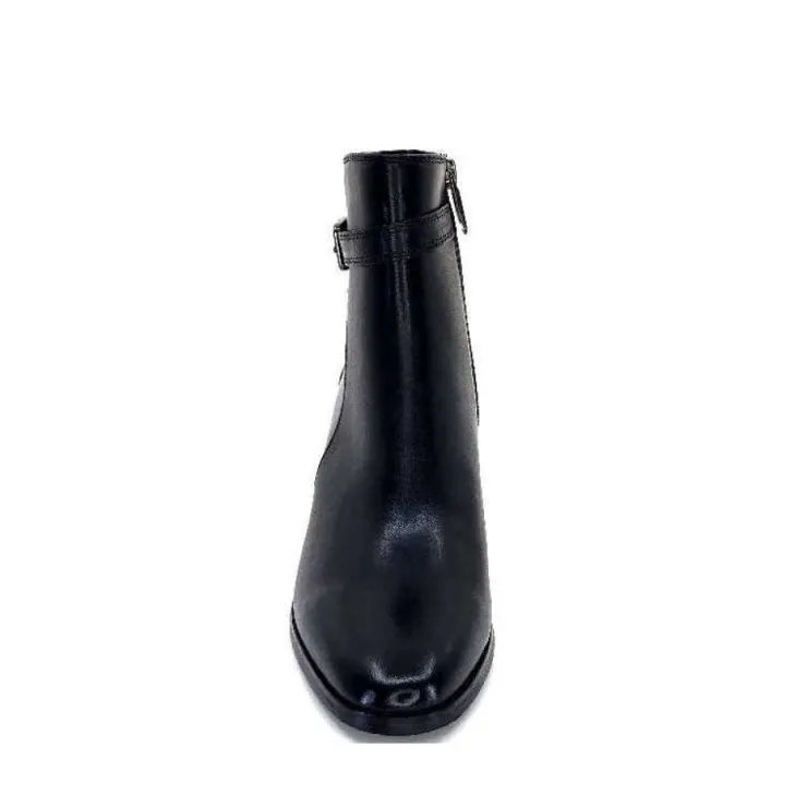 Regarde Le Ciel Johan 09 Cuir Noir*Femme Bottines