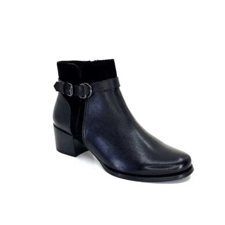 Regarde Le Ciel Jolene 23 Cuir Noir*Femme Bottines