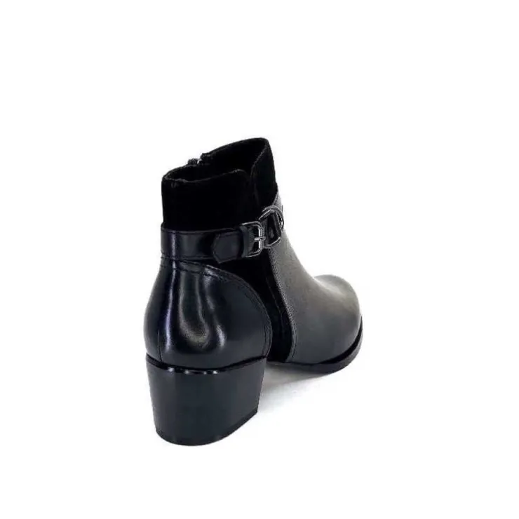 Regarde Le Ciel Jolene 23 Cuir Noir*Femme Bottines