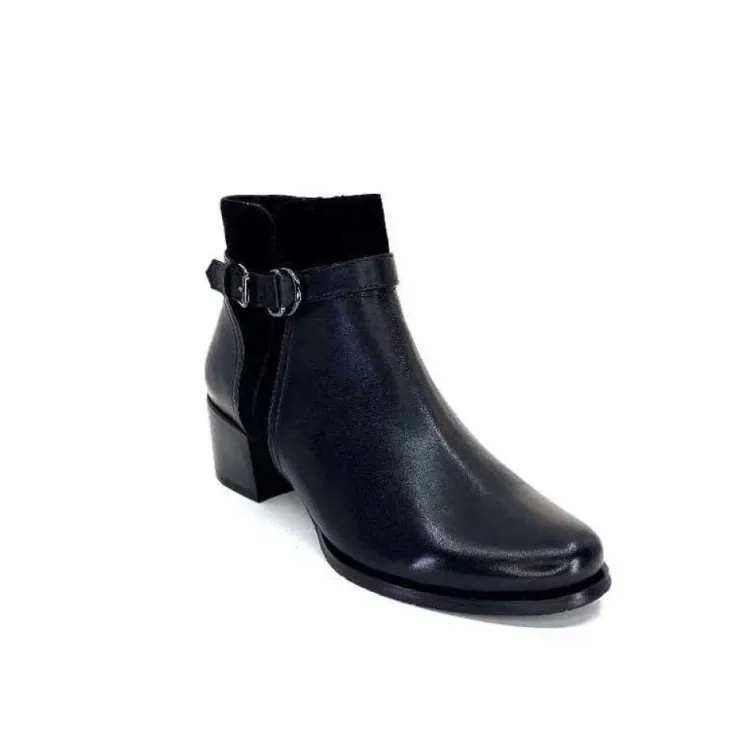 Regarde Le Ciel Jolene 23 Cuir Noir*Femme Bottines