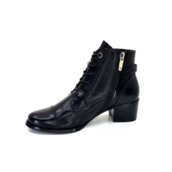Regarde Le Ciel Jolene 04 Delice Cuir Noir*Femme Bottines