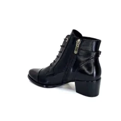 Regarde Le Ciel Jolene 04 Delice Cuir Noir*Femme Bottines
