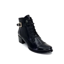 Regarde Le Ciel Jolene 04 Delice Cuir Noir*Femme Bottines