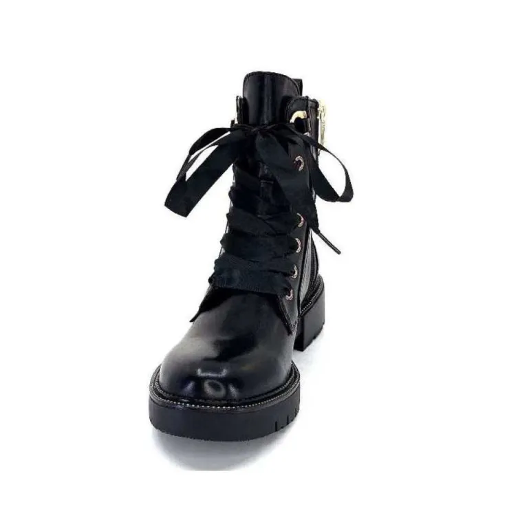 Regarde Le Ciel Josef 08 Cuir Noir*Femme Bottines
